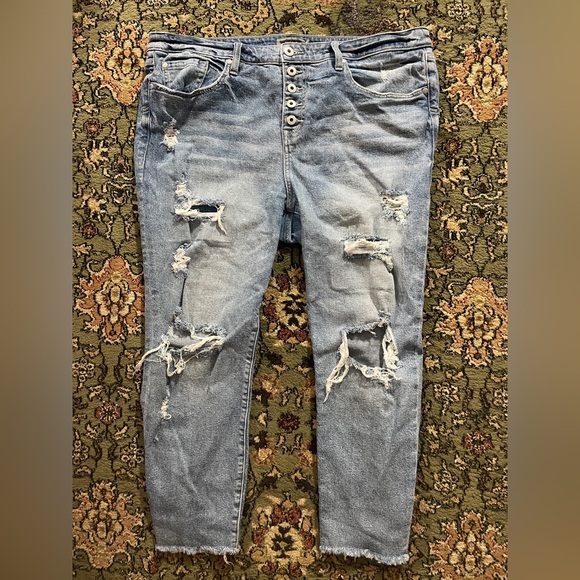 torrid Denim - Torrid Distressed Denim Capris